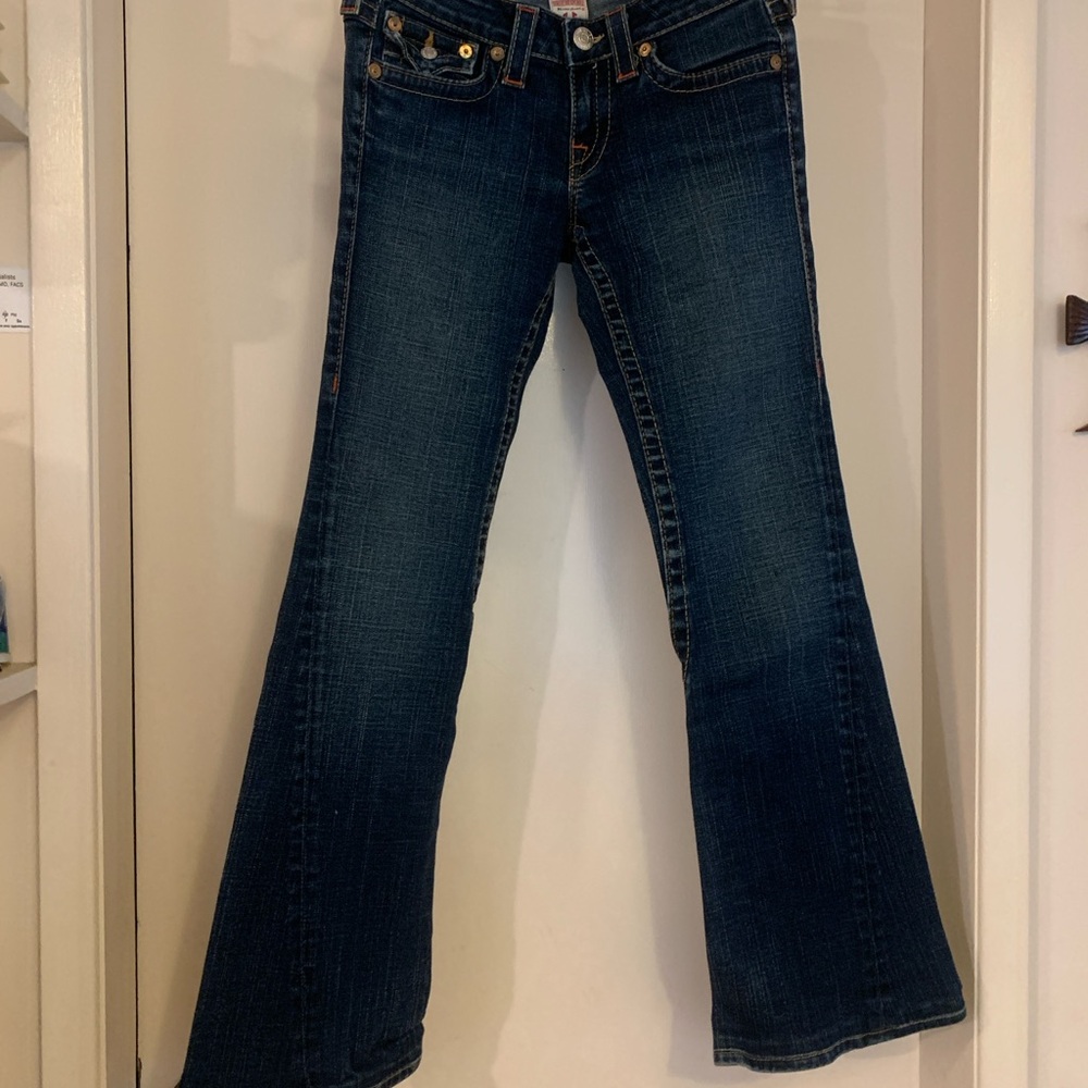 True Religion Dark Blue Denim with Red Label Size 26 - Picture 4 of 8